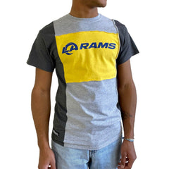Los Angeles Rams Refried Apparel Sustainable Split T-Shirt Heather Gray | NFL
