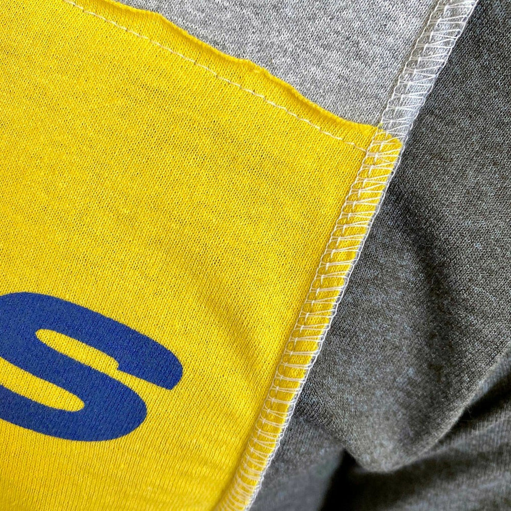 Los Angeles Rams Refried Apparel Sustainable Split T-Shirt Heather Gray | NFL