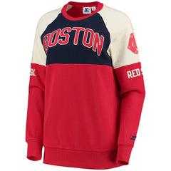 Boston Red Sox Starter Women's Baseline Raglan Pullover Sweatshirt - MLB