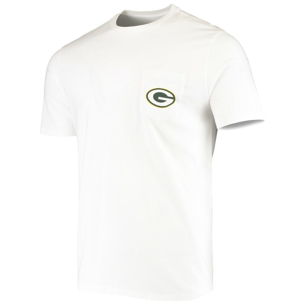 Green Bay Packers Vineyard Vines Big & Tall Helmet T-Shirt White | NFL