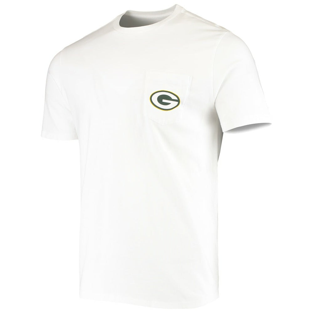 Green Bay Packers Vineyard Vines Big & Tall Helmet T-Shirt White | NFL