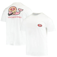 San Francisco 49ers Vineyard Vines Big & Tall Helmet T-Shirt White | NFL