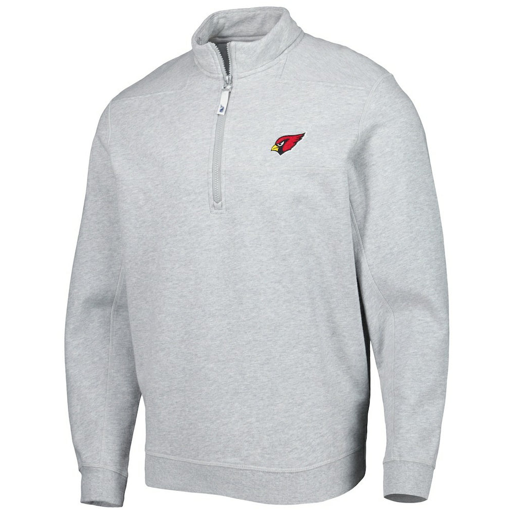 Arizona Cardinals Vineyard Vines Shep Shirt Quarter-Zip Sweatshirt Heather Gray | NFL