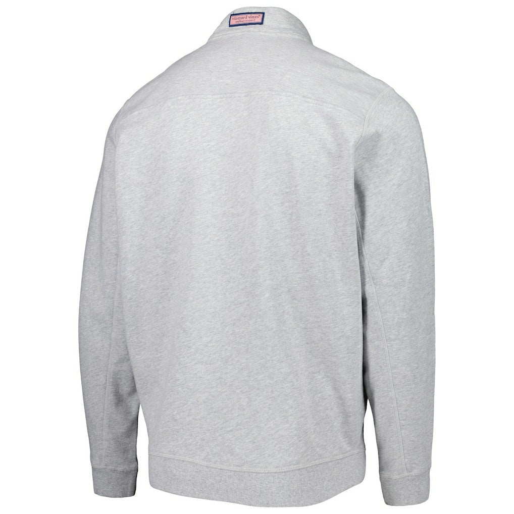 Arizona Cardinals Vineyard Vines Shep Shirt Quarter-Zip Sweatshirt Heather Gray | NFL