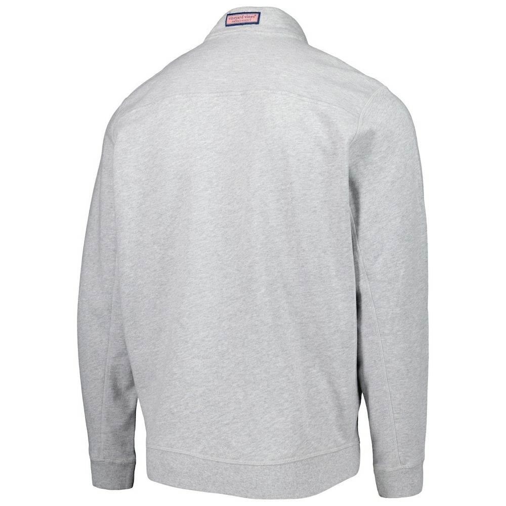 Arizona Cardinals Vineyard Vines Shep Shirt Quarter-Zip Sweatshirt Heather Gray | NFL