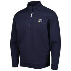 Los Angeles Rams Vineyard Vines Shep Shirt Quarter-Zip Sweatshirt Navy | NFL