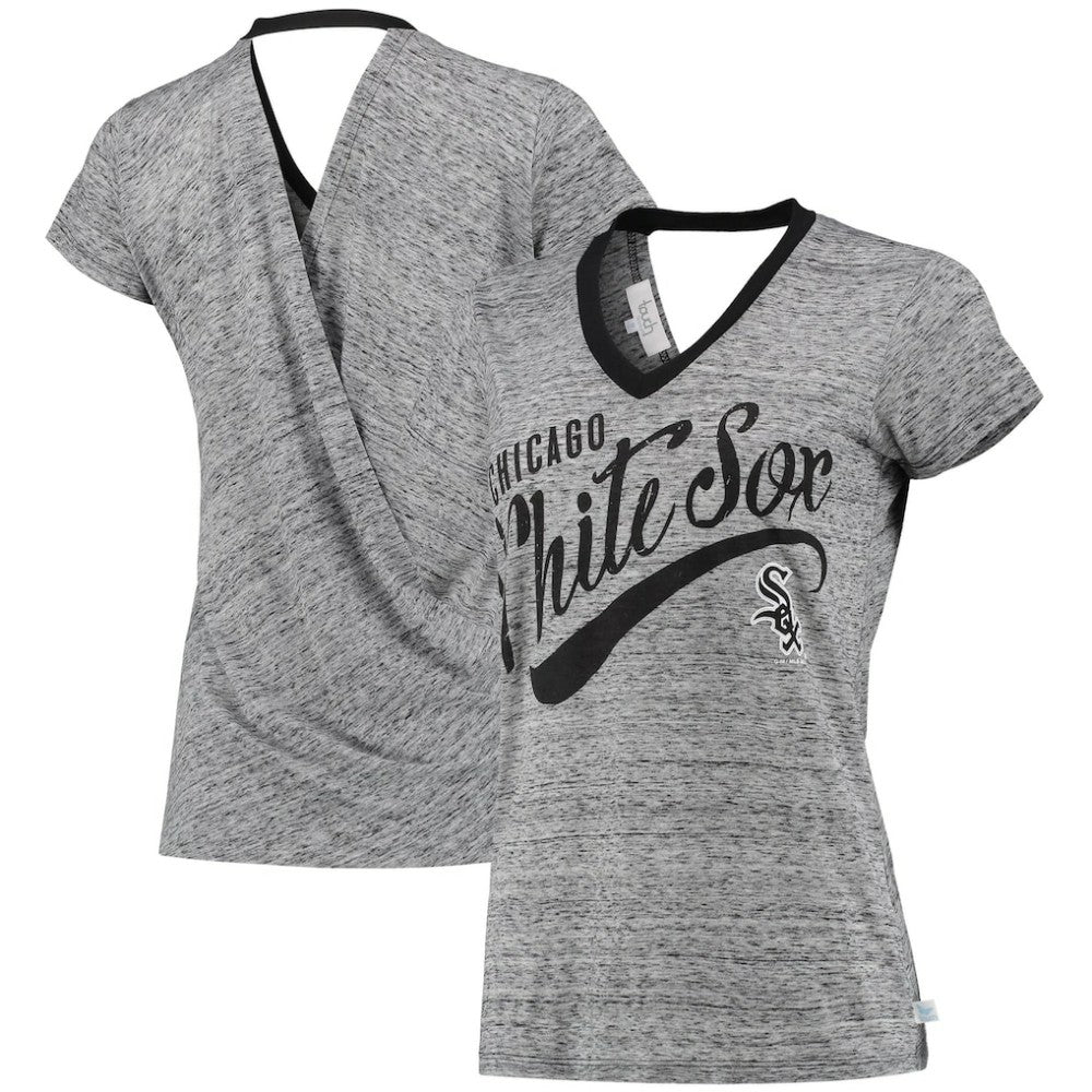 Chicago White Sox Touch Women's Hail Mary V-Neck Back Wrap T-Shirt - MLB