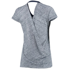 Milwaukee Brewers Touch Women's Hail Mary V-Neck Back Wrap T-Shirt - MLB