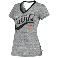 San Francisco Giants Touch Women's Hail Mary V-Neck Back Wrap T-Shirt - MLB
