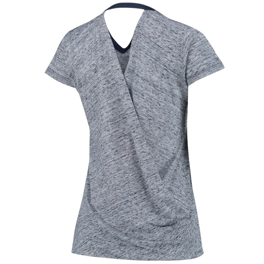 Boston Red Sox Touch Women's Hail Mary V-Neck Back Wrap T-Shirt - MLB