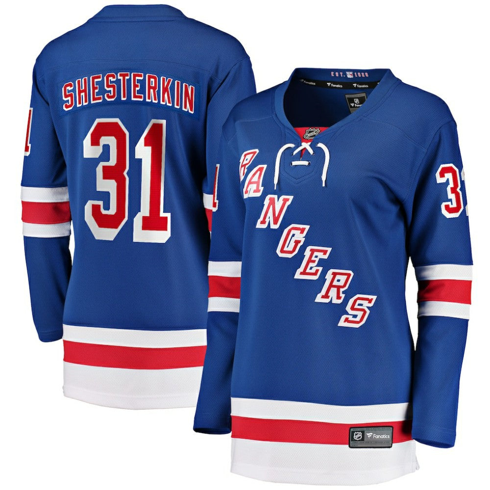 Igor Shesterkin New York Rangers Fanatics Women's Home Breakaway Jersey - Blue - NHL