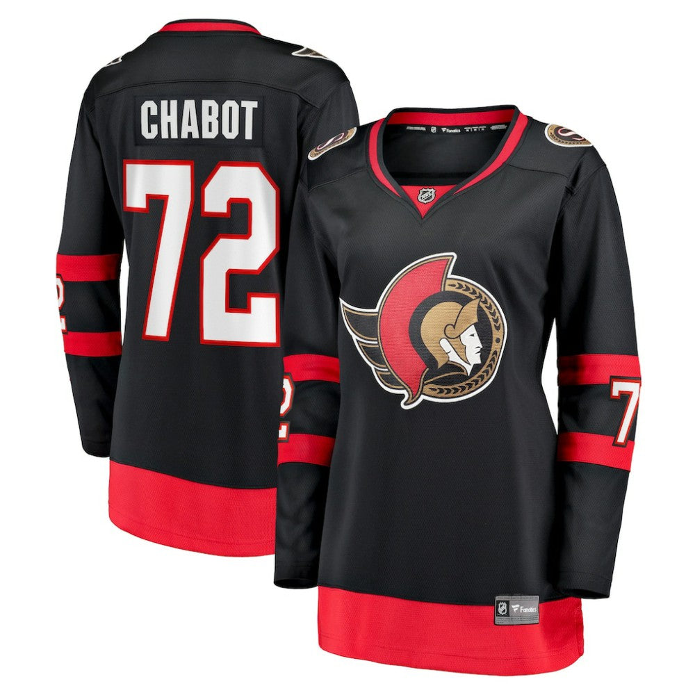 Thomas Chabot Ottawa Senators Fanatics Women's Home Breakaway Jersey - Black - NHL