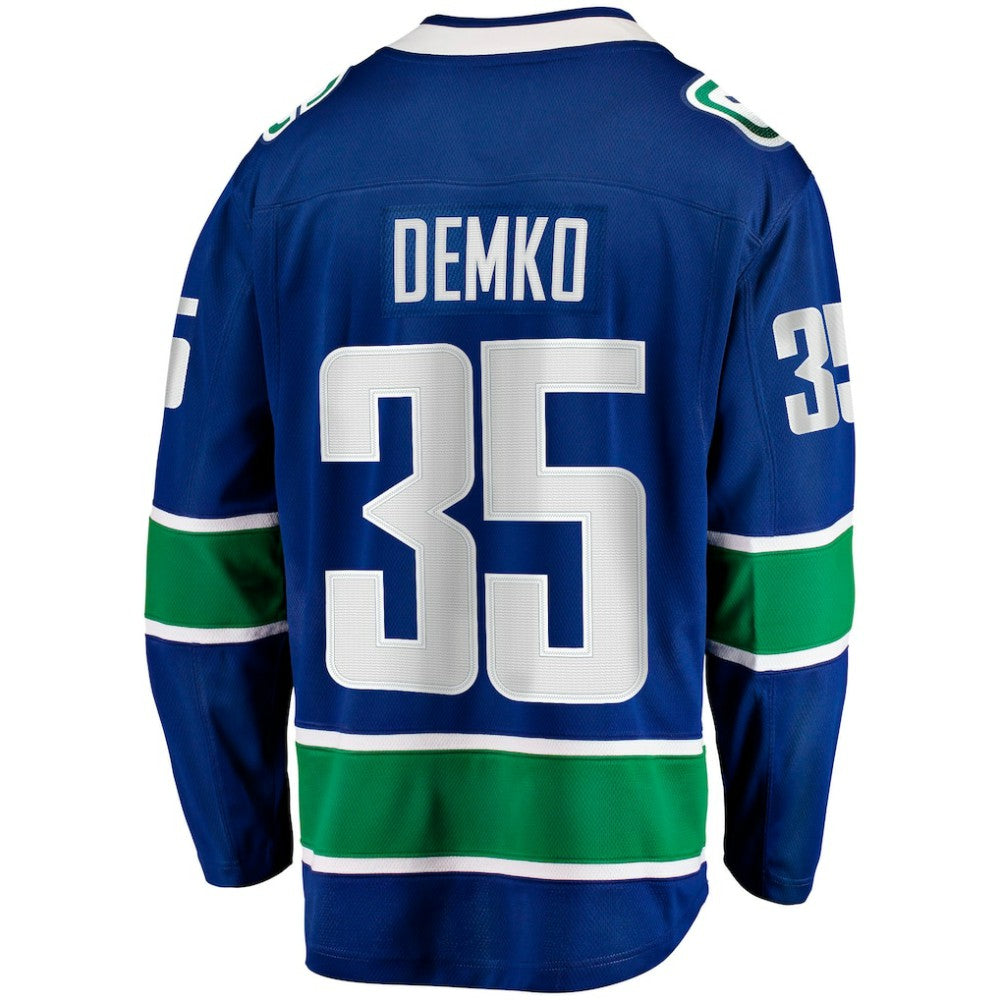 Thatcher Demko Vancouver Canucks Fanatics Home Breakaway Jersey - Blue - NHL