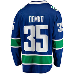 Thatcher Demko Vancouver Canucks Fanatics Home Breakaway Jersey - Blue - NHL