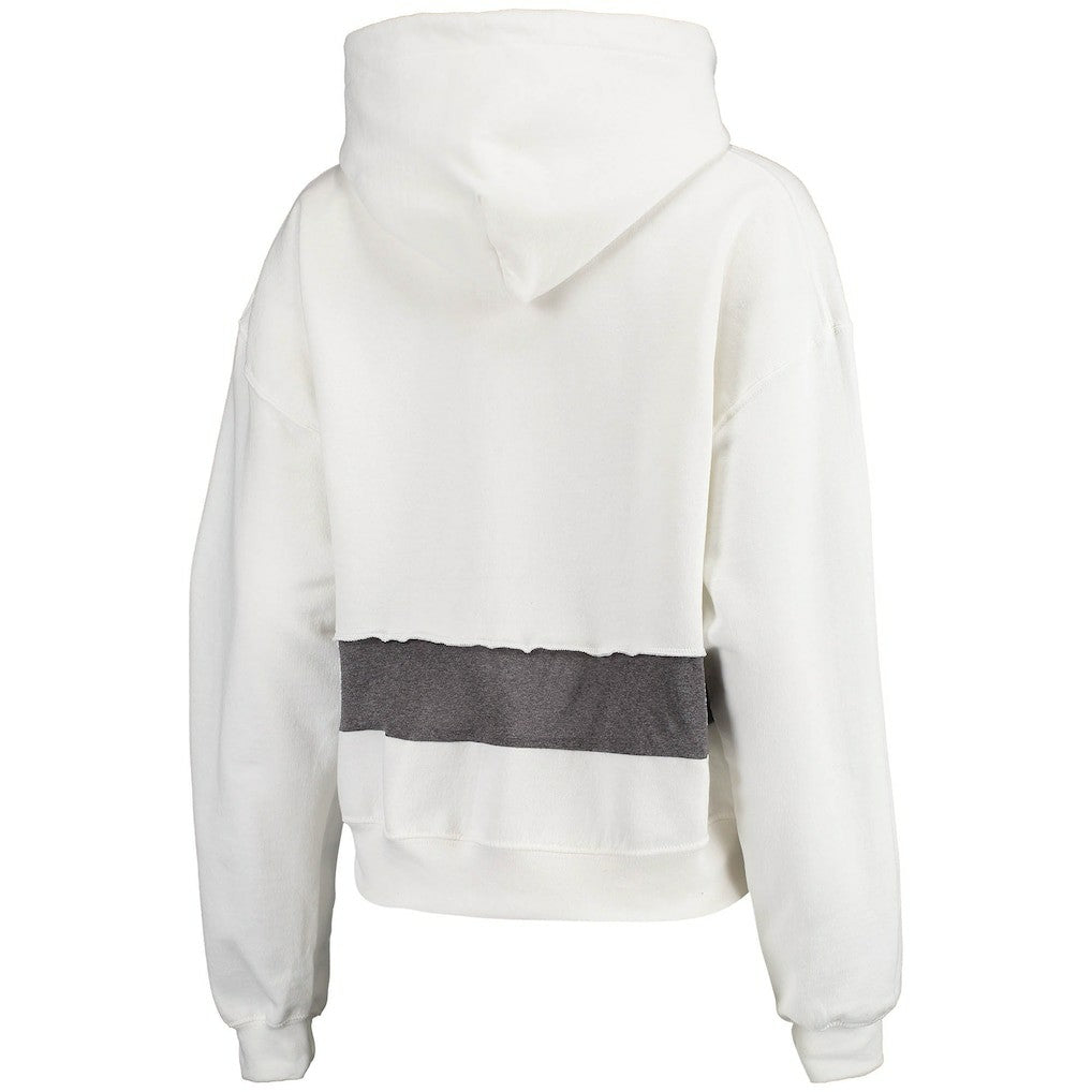 Arizona Cardinals Refried Apparel Women's Sustainable Crop Dolman Pullover Hoodie White | NFL