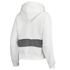 Los Angeles Rams Refried Apparel Women's Sustainable Crop Dolman Pullover Hoodie White | NFL