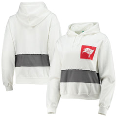 Tampa Bay Buccaneers Refried Apparel Women's Sustainable Crop Dolman Pullover Hoodie White | NFL