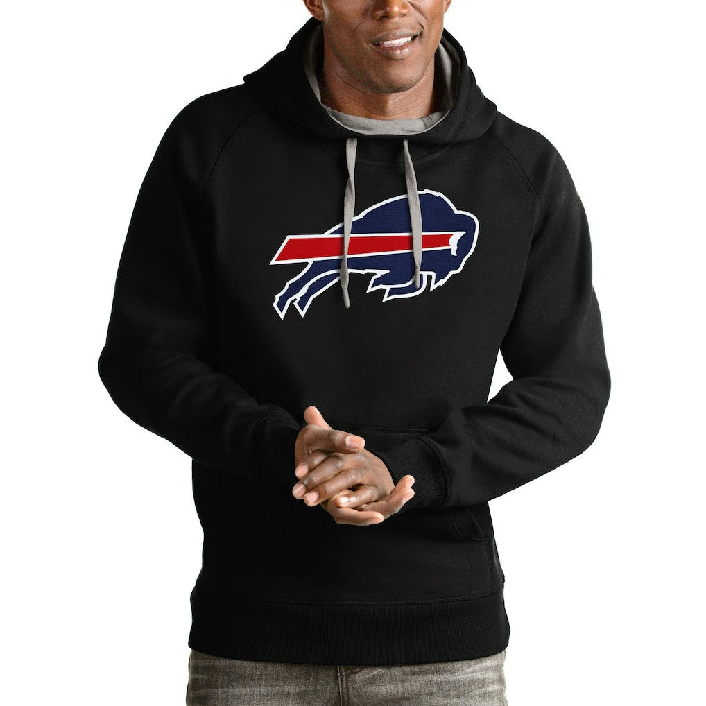 Buffalo Bills Antigua Victory Pullover Hoodie Black | NFL