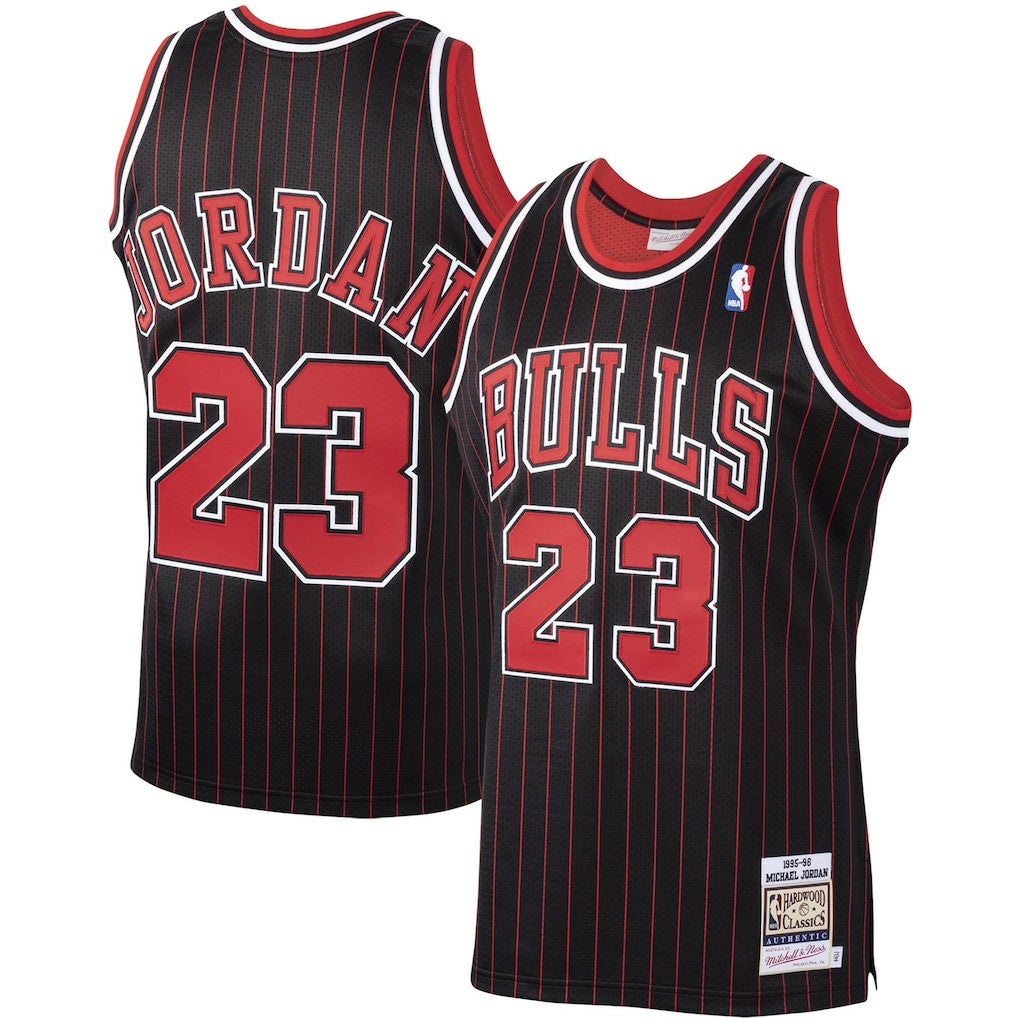 Michael Jordan Chicago Bulls 1995/96 Hardwood Classics Authentic Jersey Black - NBA