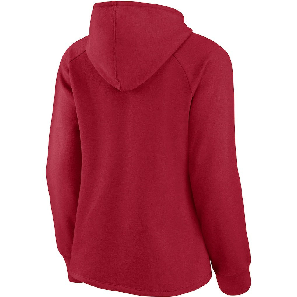 Atlanta Falcons Women's First Contact Raglan Pullover Hoodie Red | Fanatics