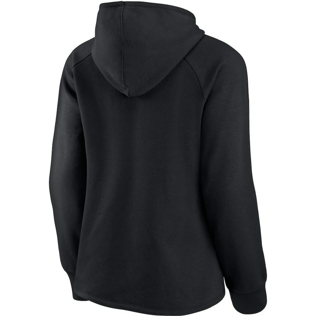 New Orleans Saints Women's First Contact Raglan Pullover Hoodie Black | Fanatics