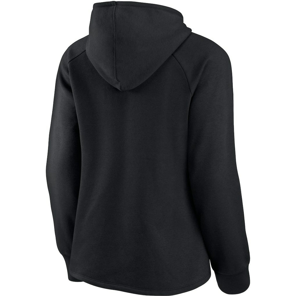 New Orleans Saints Women's First Contact Raglan Pullover Hoodie Black | Fanatics