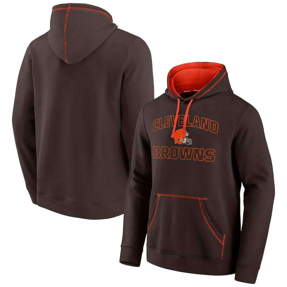 Cleveland Browns Tiebreaker Pullover Hoodie Brown | Fanatics