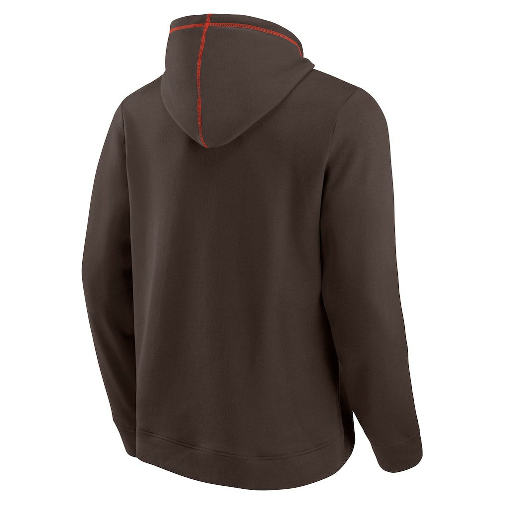 Cleveland Browns Tiebreaker Pullover Hoodie Brown | Fanatics