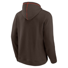 Cleveland Browns Tiebreaker Pullover Hoodie Brown | Fanatics