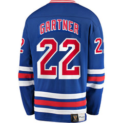 Mike Gartner New York Rangers Fanatics Premier Breakaway Retired Player Jersey - Blue - NHL