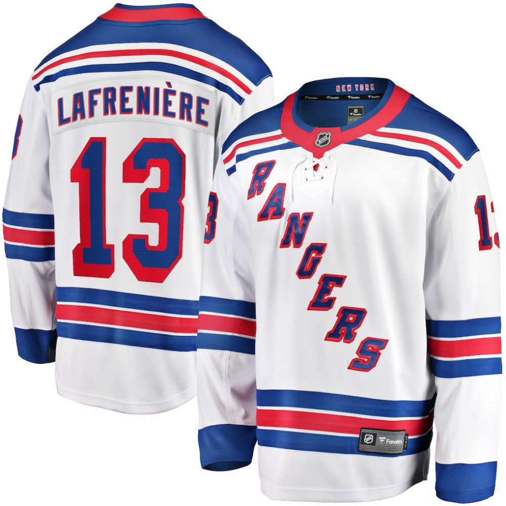 Alexis Lafreniere New York Rangers Fanatics Breakaway Jersey - White - NHL