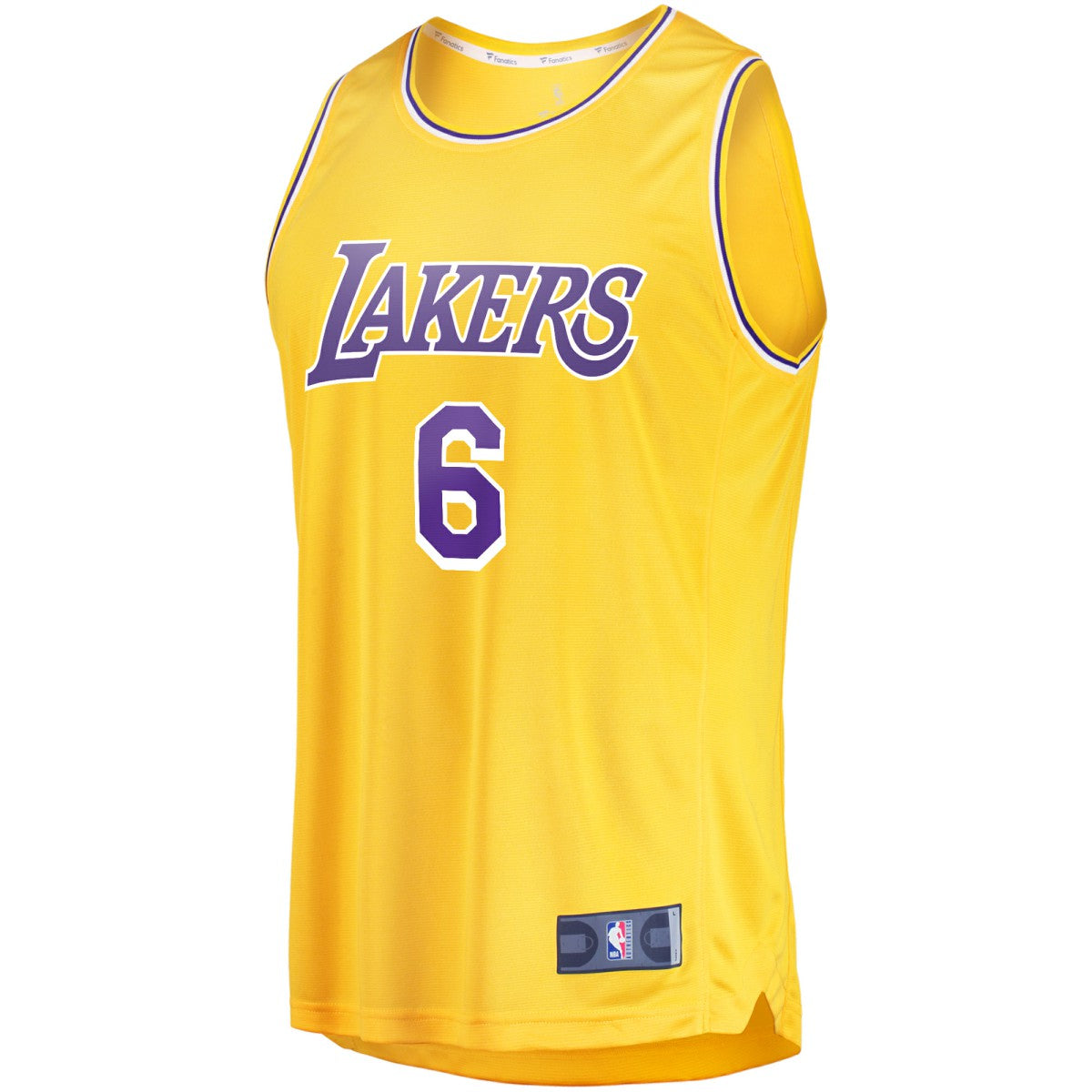 LeBron James Los Angeles Lakers #6 Fast Break Replica Player Jersey Gold Icon Edition - NBA