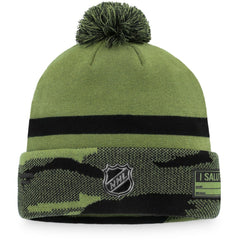 Washington Capitals Fanatics Military Appreciation Cuffed Knit Hat with Pom - Camo - NHL