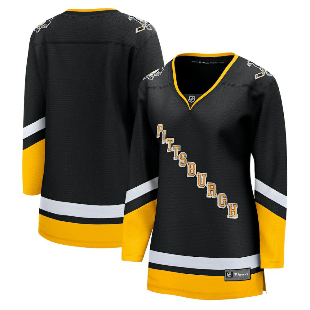 Pittsburgh Penguins Fanatics Women's Alternate Breakaway Jersey - Black - NHL