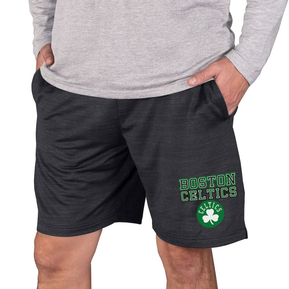 Boston Celtics Concepts Sport Bullseye Knit Jam Shorts Charcoal - NBA