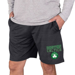Boston Celtics Concepts Sport Bullseye Knit Jam Shorts Charcoal - NBA