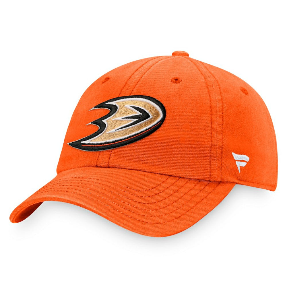 Anaheim Ducks Fanatics Core Primary Logo Adjustable Hat - Orange - NHL