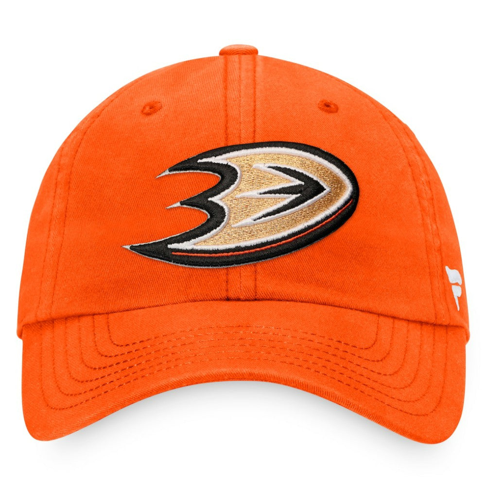 Anaheim Ducks Fanatics Core Primary Logo Adjustable Hat - Orange - NHL