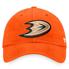 Anaheim Ducks Fanatics Core Primary Logo Adjustable Hat - Orange - NHL