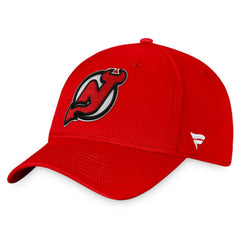 New Jersey Devils Fanatics Core Primary Logo Flex Hat - Red - NHL