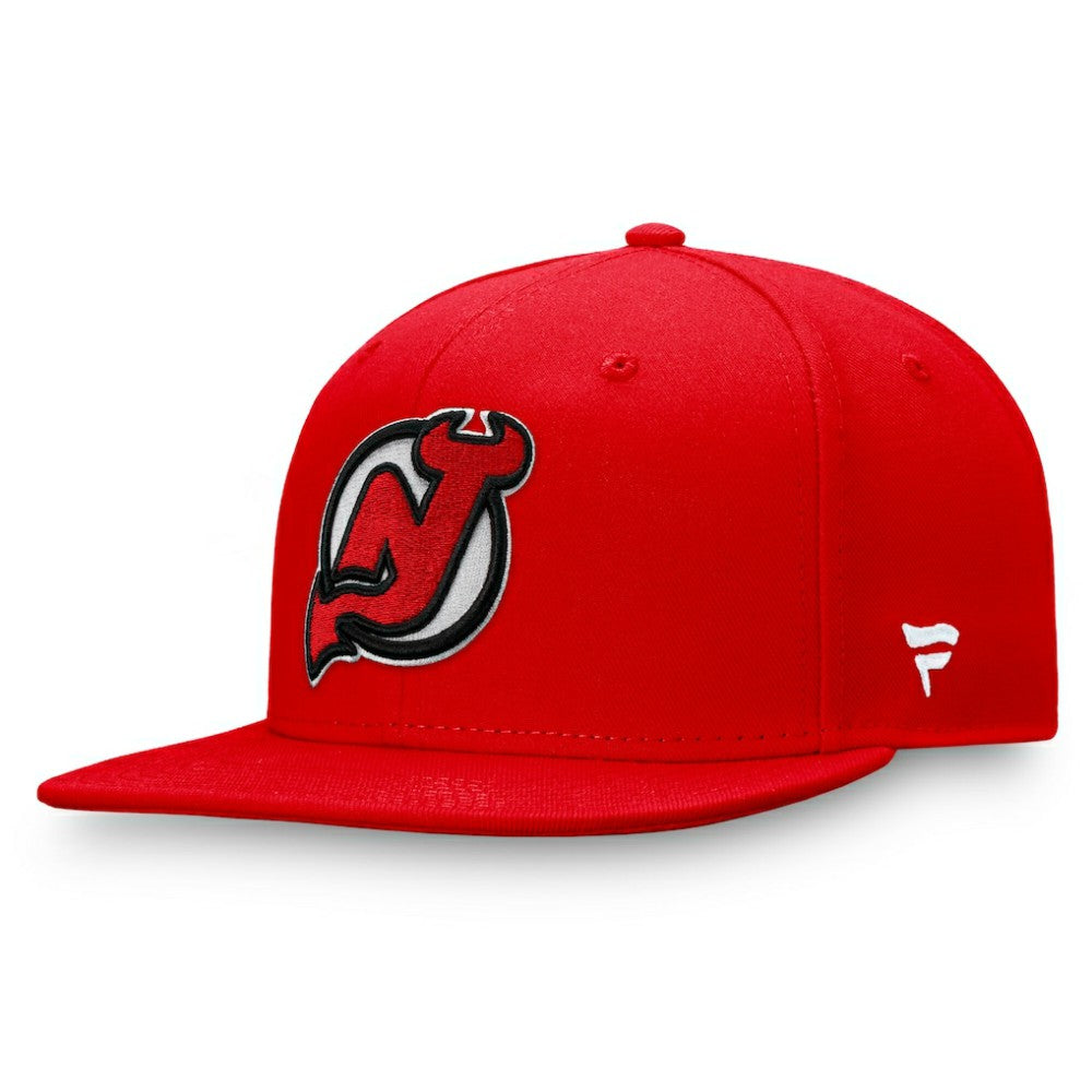 New Jersey Devils Fanatics Primary Logo Snapback Hat - Red - NHL