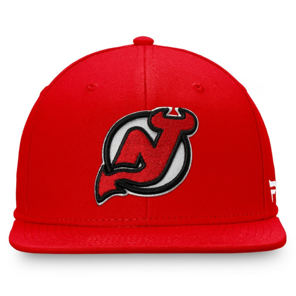 New Jersey Devils Fanatics Primary Logo Snapback Hat - Red - NHL