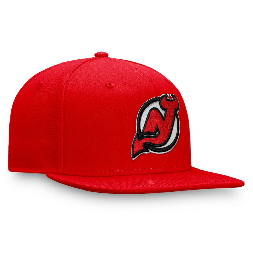 New Jersey Devils Fanatics Primary Logo Snapback Hat - Red - NHL