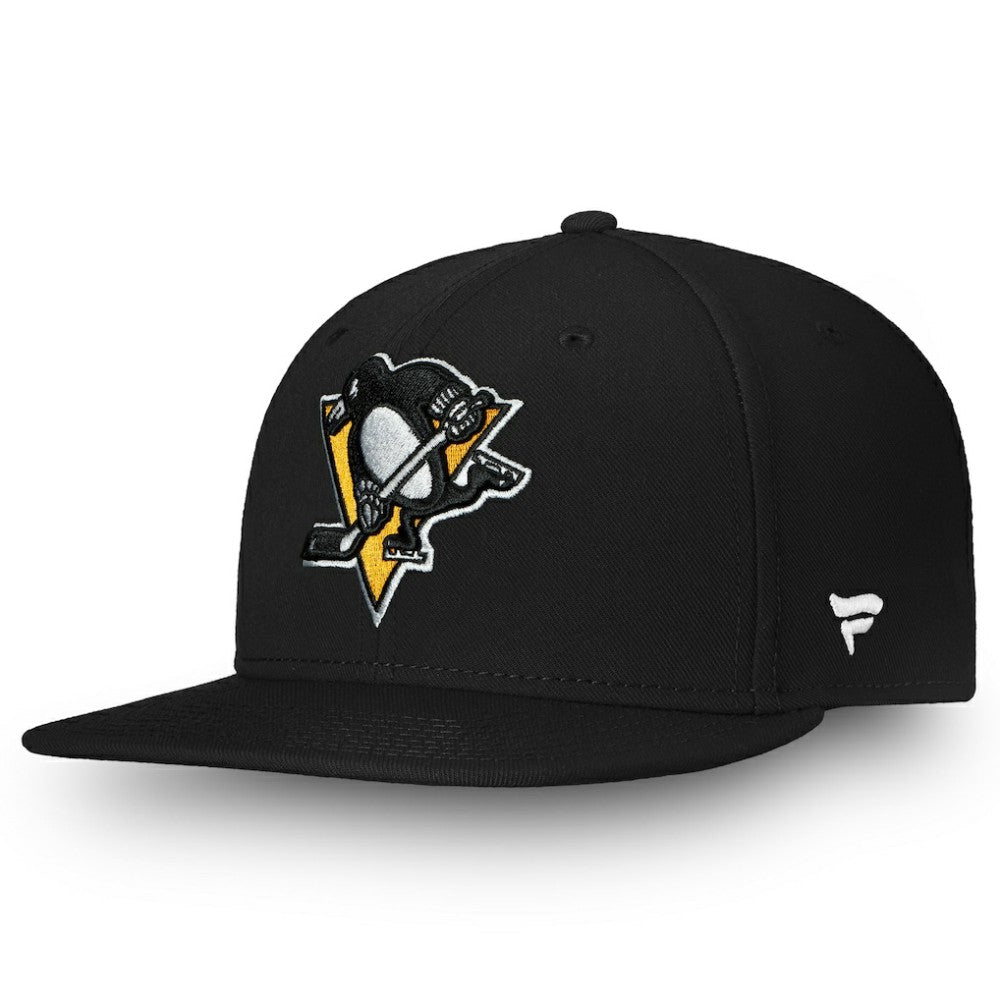 Pittsburgh Penguins Fanatics Primary Logo Snapback Hat - Black - NHL