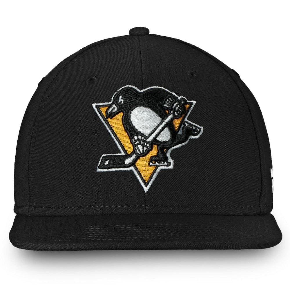 Pittsburgh Penguins Fanatics Primary Logo Snapback Hat - Black - NHL