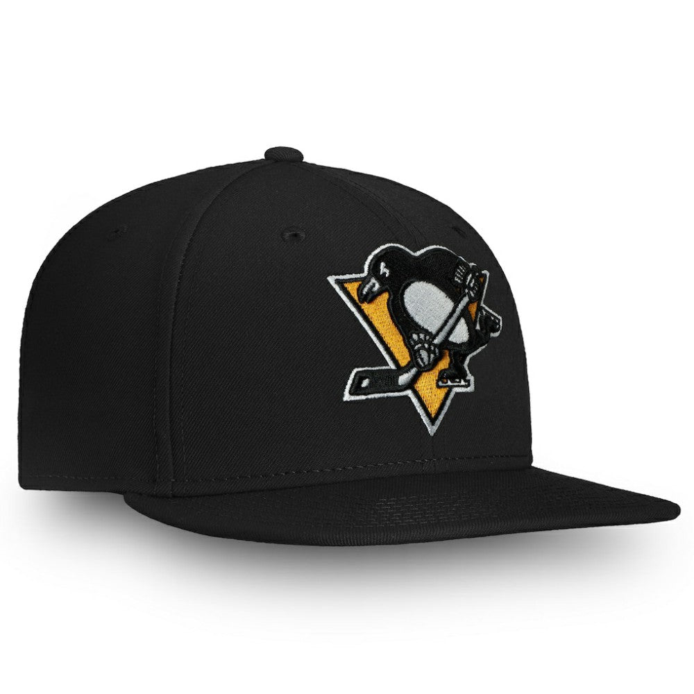 Pittsburgh Penguins Fanatics Primary Logo Snapback Hat - Black - NHL