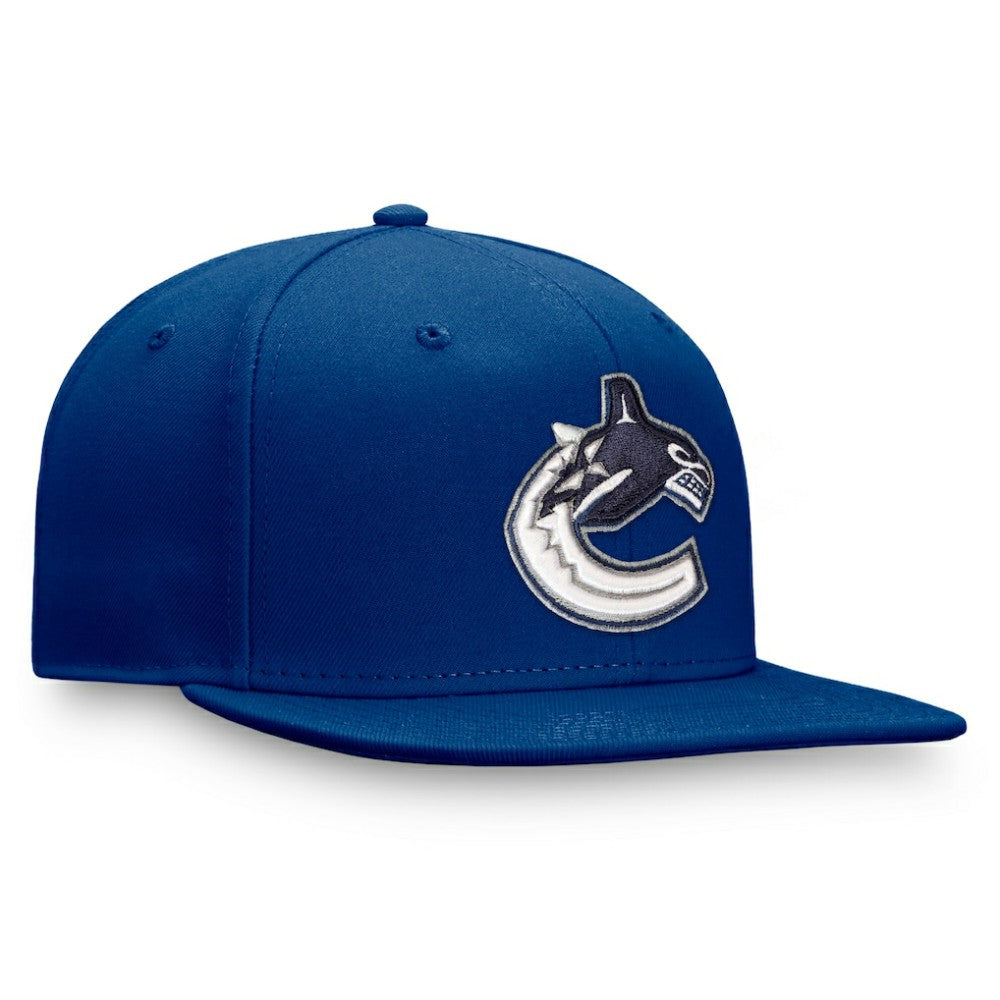 Vancouver Canucks Fanatics Primary Logo Snapback Hat - Blue - NHL