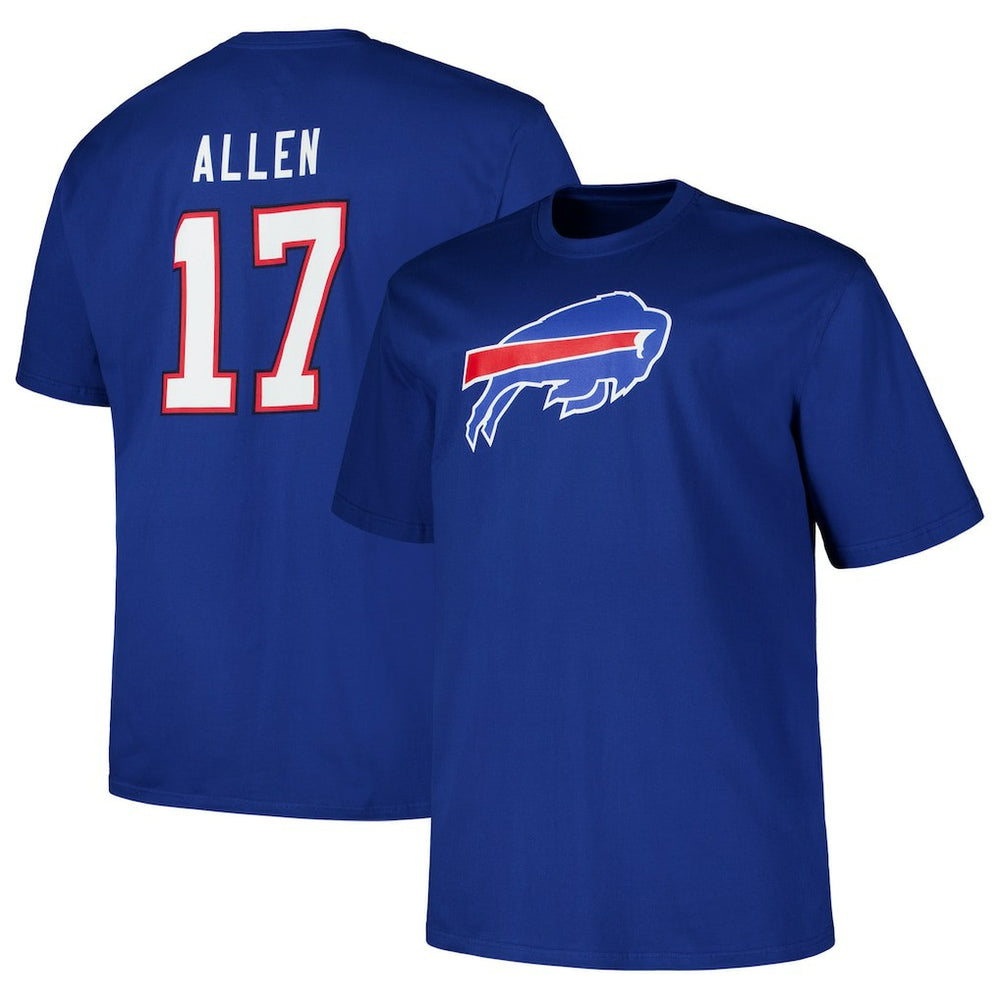 Josh Allen Buffalo Bills Big & Tall Player Name & Number T-Shirt Royal | Fanatics