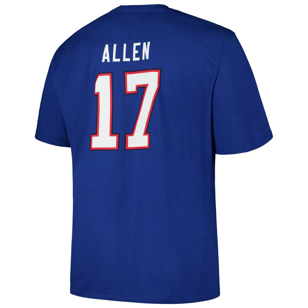 Josh Allen Buffalo Bills Big & Tall Player Name & Number T-Shirt Royal | Fanatics