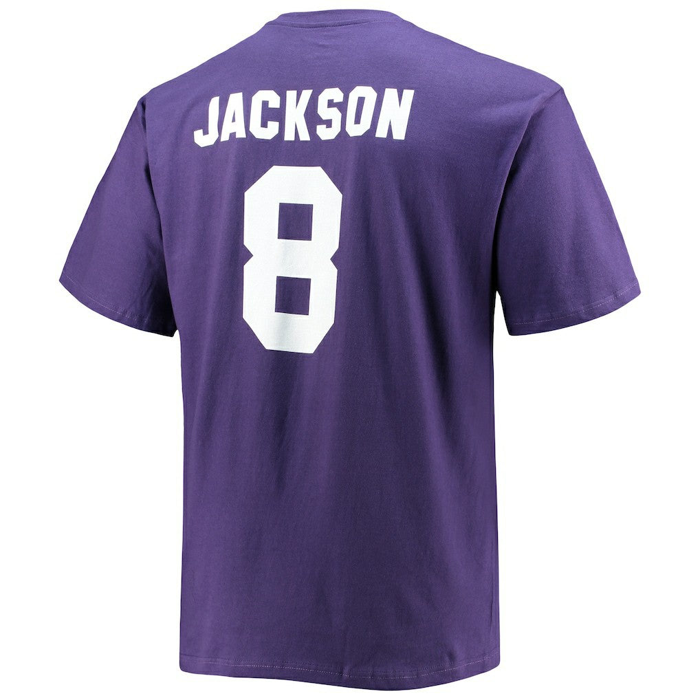 Lamar Jackson Baltimore Ravens Big & Tall Player Name & Number T-Shirt Purple | Fanatics